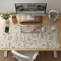 Floral Table Mats Countrystyle Wildflower Mouse Pads Plant Beige Office Decorations Alfombrillas Para Escritorio 900x400x2mm