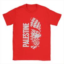 2026 Mens Palestine Map  T Shirts  Cotton Clothing Novelty Short Sleeve Crewneck Tee Shirt Plus Size Tshirts 4XL white