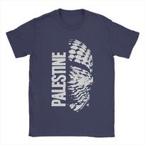 2026 Mens Palestine Map  T Shirts  Cotton Clothing Novelty Short Sleeve Crewneck Tee Shirt Plus Size Tshirts 4XL white
