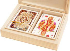 PIATNIK LUX LUXURY Playing Cards in a Wooden Box