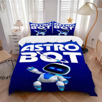 1Pc Astro Bot Adventure Bedding Set Quilt Cover Pillowcase Home Christmas Xmas Halloween Gift 1 Duvet Cover 2 Pillowcase M924590 140cmx210cm