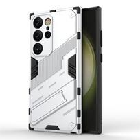 Dėklas Samsung Galaxy S24 Ultra Apsauga Samsung S24 Ultra S23 S22 Dangtelis Šarvuotas Silikoninis Nematomas Telefono Laikiklis S24 Ultra Dėklas S21 FE balta