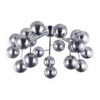 Lubinis šviestuvas Maytoni Modern chromo spalvos su dūminiais kupolais MOD545PL-20CH