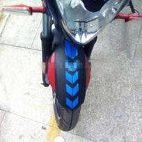 1 vnt. Motociklo Strėlės Juostelės Lipdukai Sparno Lipdukas Universalus Vandeniui Atsparus Aliejui Atspindintis Motociklo Juosta Lipdukas Moto Aksesuarai 4 blue