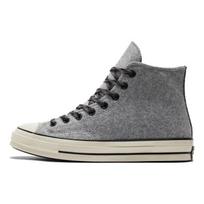 Converse Chuck 70 High Flannel Grey Unisex Sneakers Black A04285C 37 gray