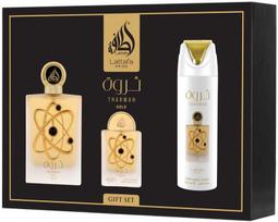 Set Lattafa Tharwah Gold EDP 100ml + EDP 20ml + Dezodorantas 200ml