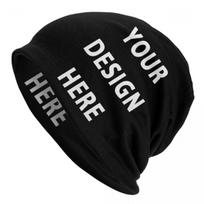 Your Design Here Skullies Beanies Caps Unisex Winter Warm Knitted Hat Adult Custom Letter Customize Logo Print Bonnet Hats Beanies Cap white