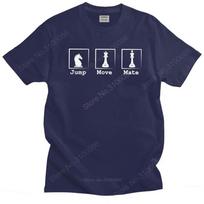 Handsome Unisex T Shirt Chess Pieces Game Short Sleeves Pure Cotton Tshirt Crew Neck Casual Checkmate Player Tee Tops Clothing 4XL gray