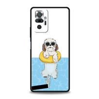 Phone Case For Xiaomi Redmi Note 14 13 12 Pro Plus 5G 9S 9 10 11 4G 14C 13C 12C 10C 9C 9A Cover Shih Tzu Painting Cute Animal Redmi Note 13 5G white