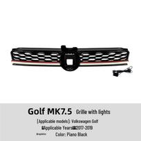 Volkswagen Golf MK7.5 GTI Front Grille Bumper Body Kit Modification black