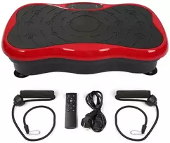 Extralink Moonwalk Spin Move Platofrma Wibracyjna do Ćwiczeń Fitness 200W raudona