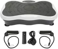 Extralink „Moonwalk Spin Move“ vibracijos platforma fitneso pratimams 200 W balta