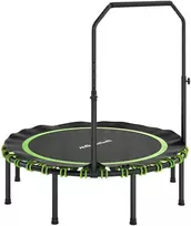 SPORTNOW Fitneso batutas su reguliuojamu ranktūriu, sportinis batutas vidaus ir lauko sąlygoms, plienas, plastikas, žalias
