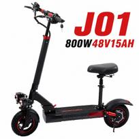J01 Electric Scooter 800W48V15AH Battery 10-inch Tire Long-life With Seat Foldable Outdoor Riding E-Scooter J01 800W48V15AH-BK-YY