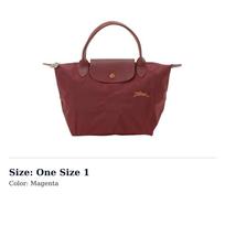 LONGCHAMP Le Pliage Textile, Nylon Fabric Handbag, Dumpling Bag, Shoulder Bag Small Women's Fuchsia 1621619209( ) One Size 1 purpurinė