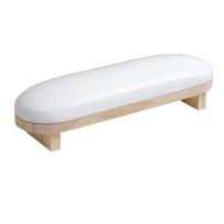 PU Leather Manicure Hand Pillow Wood Stand Nail Hand Holder Stable Nail Arm Rest  Nail Art