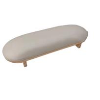 PU Leather Manicure Hand Pillow Wood Stand Nail Hand Holder Stable Nail Arm Rest  Nail Art
