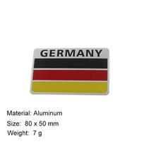 3D Premium Deutsch Germany German Flag Map Logo for JFJDX5 car Engine Hood Fender trunk Tail Rear Decal Emblem Badge Sticker