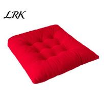 Tatami Seating Mat Corduroy Chair Cushion with Ties, Soft Square Seat Pad, Non-Slip Decorative Bay Window Warm Pad for Reading Nook Floor, Office 40x40cm I red