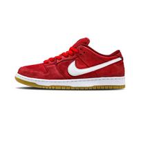 Nike Dunk SB Abrasion Resistant Abrasion Resistant Low top Skateboard Shoes Unisex White Red FZ1287-300(Team839-Blood Rage) 42.5 red