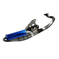 Exhaust System Muffler Pipe Scooter Moped For Yamaha JOG Breeze Minarelli Moped Jog 50cc 2-Stroke Scooters Exhaust Pipe GDW215S-blue
