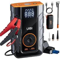 5000A 150PSI Car Jump Starter with Air Compressor Auto Tire Inflator, Large LCD Display, LED Light, for Cars, Bike & Motorcycle QY03 black