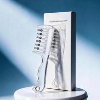 Hair Oil Applicator Comb Scalp Massage Roller Comb Visible Liquid Storage Hair Root Oil Apply Tool For Home Hair Care Treatment A1 gray