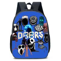 Roblox Doors Cartoon Kids Backpack With Breathable Oxford Fabric For School Use A