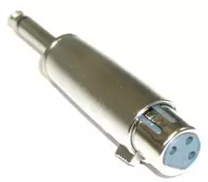 Goobay Adapteris AV Valueline XLR į 6,35 mm Jack adapterį – 3 kontaktų XLR lizdas į 2 kontaktų mono kištuką – garso signalo siųstuvas