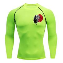 Guts Compression TShirt Men Bodybuilding Sportswear Short Sleeve Quick Dry Workout Shirts Sport Tops Tee Gym Running T-shirt Men XXXL red