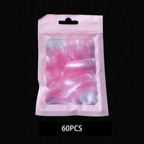 60/150/300Pcs Full Cover Press On Nail Tips Stiletto Almond Square Coffin French False Fake Soak Off Gel Nail Extension Tips Capsule white