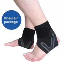 1PC Ankle Brace Support Compression Sleeve Elastic Foot Bandage for Injury Relief Sports Protective Wrap M(37-39) blue