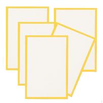 5 Japanese Shikishi Whiteboards for Art Or Calligraphy, Versatile, Portable Artist Boards 10x15cm beige