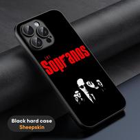 The sopranos  classic movie poster Phone Case For iPhone 16 15 14 13 12 11 Plus Pro Max Limited Black hard case Sheepskin iPhone 13 Pro brown