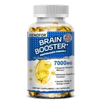 Omega-3 žuvų taukų maisto papildas, su ginkmedžio bilobos ekstraktu, 120 minkštųjų kapsulių buteliuke 120 Capsules blue