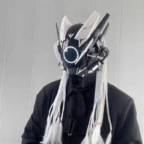 Šalmas Cyberpunk Veido Kaukė LED Ritmo Technologija Komiksų Ekranas Cosplay Šviečiantis Keičiantis Veidą Šauni Kaukė Šaudymo Rekvizitas Dekoracija