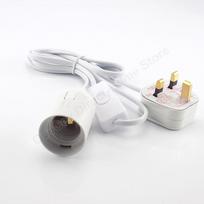 EU US Plug 1.8m Power Cord Cables E27 Lamp Base Holder With Switch Wire For Pendant Led Bulbs Fixture Hanglamp Suspension Socket UK power cord