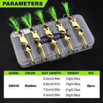 High-Speed Rotating Metal Spinner Lure for Aspius, Mandarin Fish, Culter, and Bass - Available in 10g, 14g, 21g, 28g 10g gray