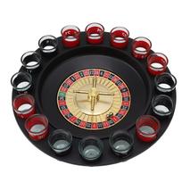 Drinking Roulette Wheel Shot Glass Game Set Novelty Gift Party KTV Bar Props for Adult beige