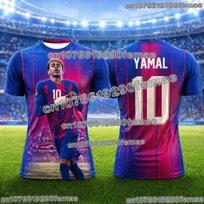 Lamine Yamal Fan Edition Vaikų Futbolo Marškinėliai Nauji Kvėpuojantys, Sugeriantys Prakaitą Trumparankoviai Futbolo Marškinėliai Kasdienai 6XL