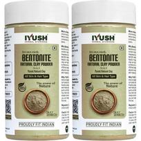 Iyush Bentonite Clay Powder 400g Each Pack Of 2