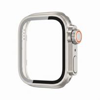 Change To Ultra Case for Huawei Watch Fit 5 Pro/ 5 Tempered Glass Cases Screen Protector for Huawei watch Fit 5 Upgrade to Ultra for Huawei FIT 5 white