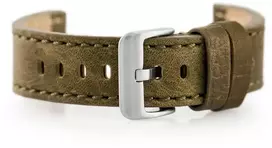 Pacific Odinis laikrodžio dirželis W48 - PREMIUM - alyvuogių žalios spalvos - 22 mm