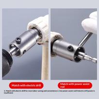 Broken Pipe Extractor Tool For 1/2  3/4  1  Pipes - Internal Pipe Wrench For Electric Drill | Quickly Removes Rusted/Damaged white