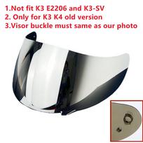 Skydelis AGV senam K3 K4 šalmui Priedai Viseira Capacete Pakeičiamas Saulės apsaugos lęšis Apsauga nuo rasojimo UV apsauga LentesGreičio jutikliai 6 sidabras