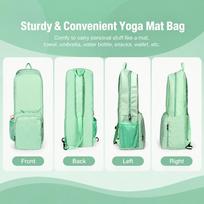 Waterproof Yoga Mat Bag Double Zipper Sports Gym Bag Durable Yoga Accessories Bag  Women, Men