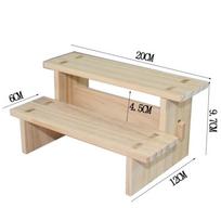 2/3/4-Tier Wood Display Rack Plant Storage Rack  for Cake Dessert Rack Stand Plant Rack 2 Layer / 20CM