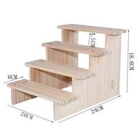 2/3/4-Tier Wood Display Rack Plant Storage Rack  for Cake Dessert Rack Stand Plant Rack 4 Layer / 20CM