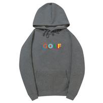 Golf Wang Tyler the Creator Unisex su raidžių spauda Hoodie XXL tamsiai pilka spalva