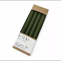 Mondex 4 VELA PENCIL žvakių rinkinys, 2,2 x 23 cm, tamsiai žalios spalvos